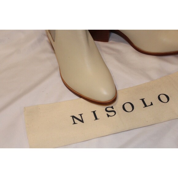 Nisolo Women's Ana Go To Heeled Chelsea Boot Bone Size 8.5 $230‎ NWOB - Picture 5 of 6
